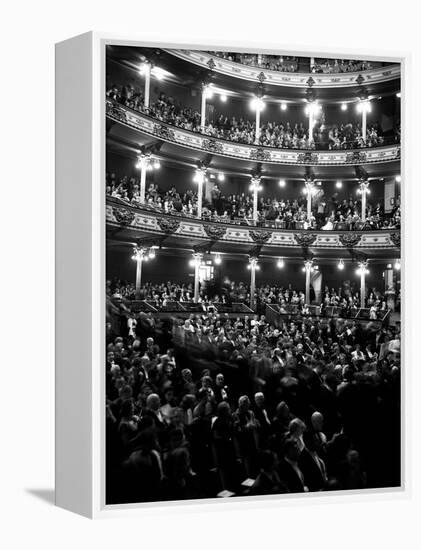 1960s Audience in Seats and Balconies of the Academy of Music Philadelphia, Pennsylvania-null-Framed Premier Image Canvas