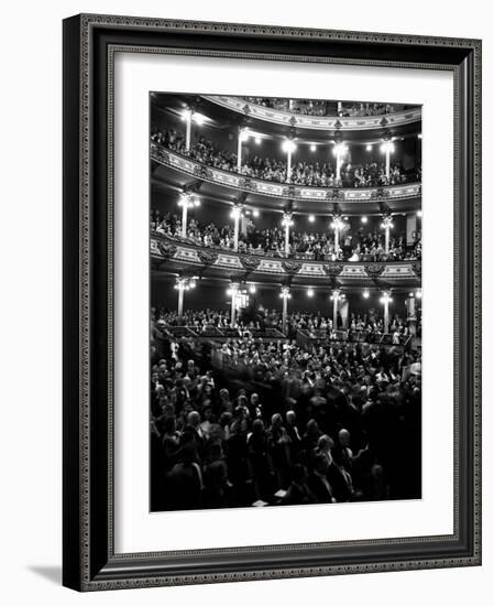 1960s Audience in Seats and Balconies of the Academy of Music Philadelphia, Pennsylvania-null-Framed Photographic Print