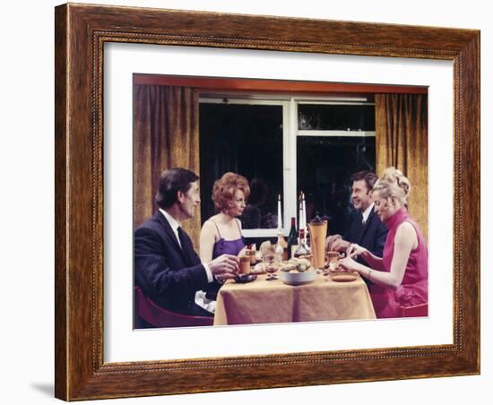 1960s Dinner Party-Heinz Zinram-Framed Photographic Print