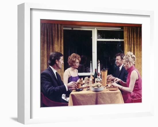 1960s Dinner Party-Heinz Zinram-Framed Photographic Print