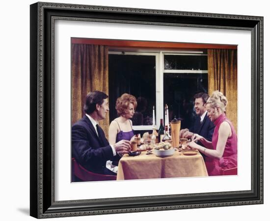 1960s Dinner Party-Heinz Zinram-Framed Photographic Print