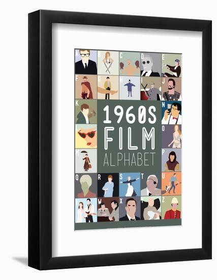 1960s Film Alphabet - A to Z-Stephen Wildish-Framed Giclee Print