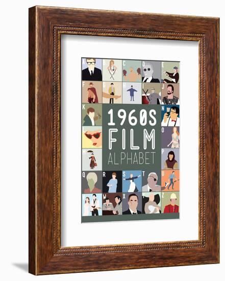 1960s Film Alphabet - A to Z-Stephen Wildish-Framed Giclee Print