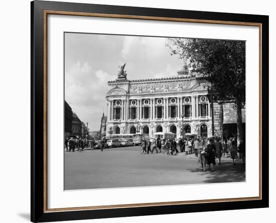 1960s Palais Garnier at Place De L'Opera Paris, France-null-Framed Photographic Print