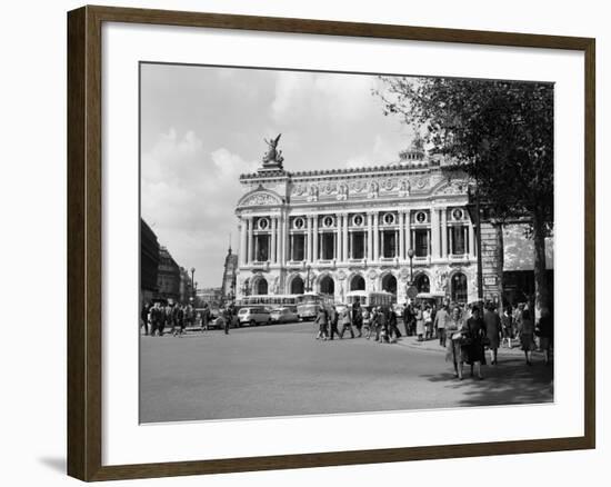 1960s Palais Garnier at Place De L'Opera Paris, France-null-Framed Photographic Print