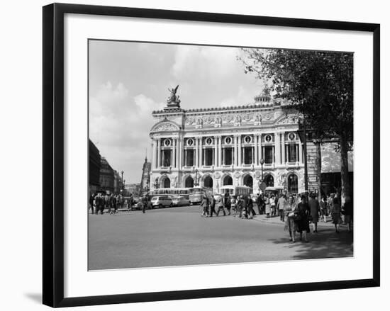 1960s Palais Garnier at Place De L'Opera Paris, France-null-Framed Photographic Print