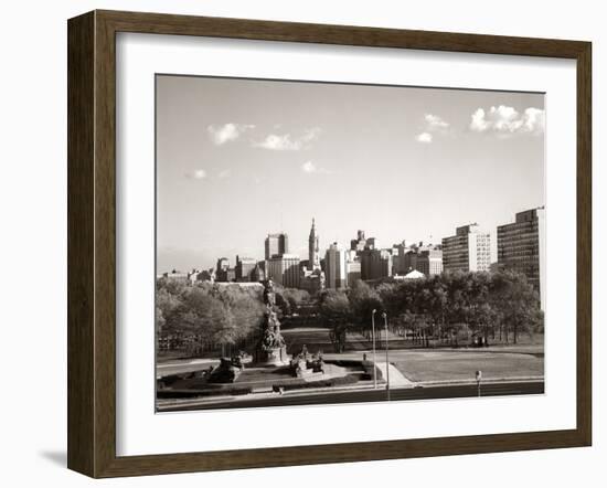 1960s Skyline Philadelphia, Pennsylvania-null-Framed Photographic Print