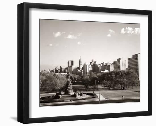 1960s Skyline Philadelphia, Pennsylvania-null-Framed Photographic Print