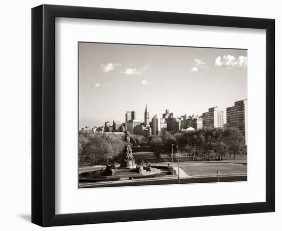 1960s Skyline Philadelphia, Pennsylvania-null-Framed Photographic Print