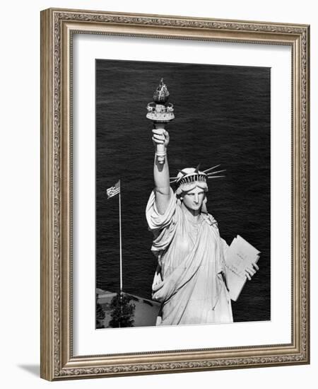 1960s Statue of Liberty Shown from Waist Up-null-Framed Photographic Print