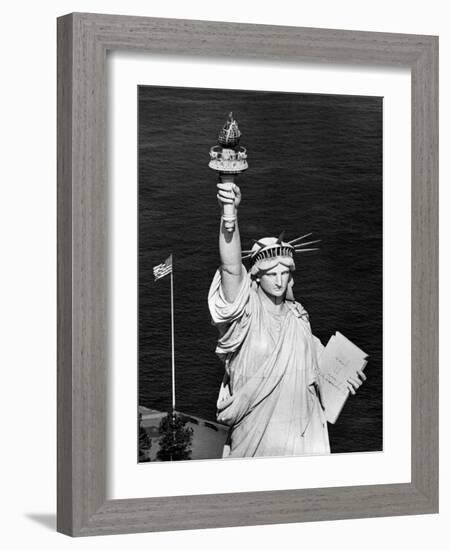 1960s Statue of Liberty Shown from Waist Up-null-Framed Photographic Print