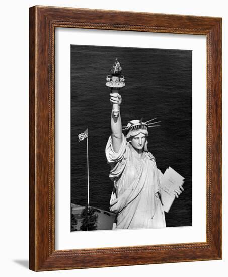 1960s Statue of Liberty Shown from Waist Up-null-Framed Photographic Print