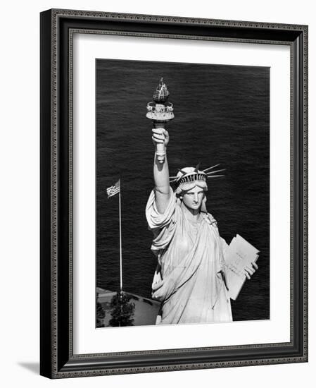 1960s Statue of Liberty Shown from Waist Up-null-Framed Photographic Print