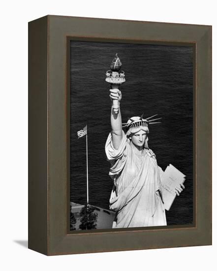 1960s Statue of Liberty Shown from Waist Up-null-Framed Premier Image Canvas