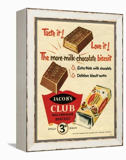 1960s UK Jacob's Magazine Advertisement-null-Framed Premier Image Canvas