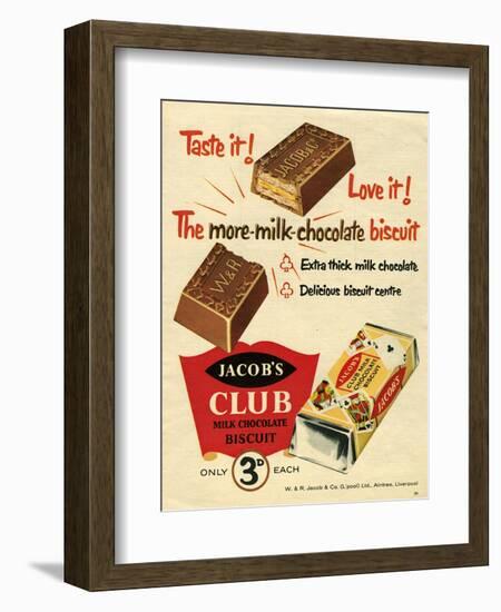 1960s UK Jacob's Magazine Advertisement--Framed Giclee Print