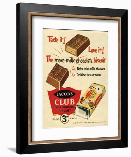 1960s UK Jacob's Magazine Advertisement-null-Framed Giclee Print