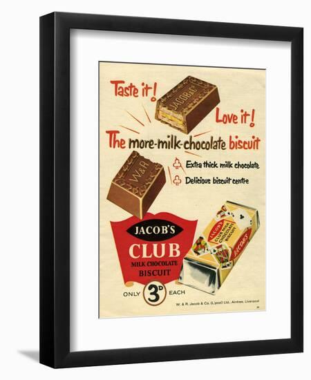 1960s UK Jacob's Magazine Advertisement-null-Framed Giclee Print