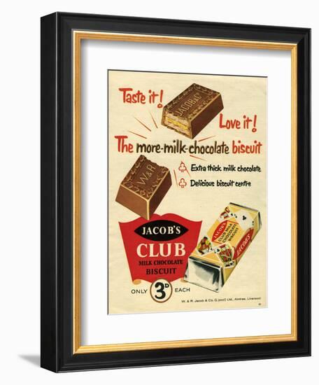 1960s UK Jacob's Magazine Advertisement--Framed Giclee Print