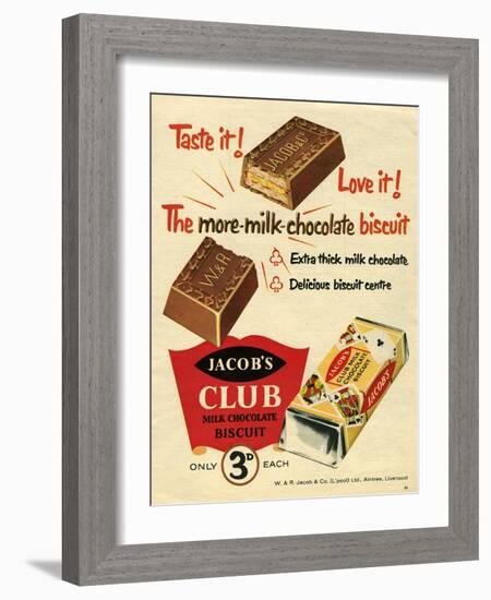 1960s UK Jacob's Magazine Advertisement-null-Framed Giclee Print