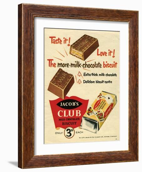 1960s UK Jacob's Magazine Advertisement-null-Framed Giclee Print