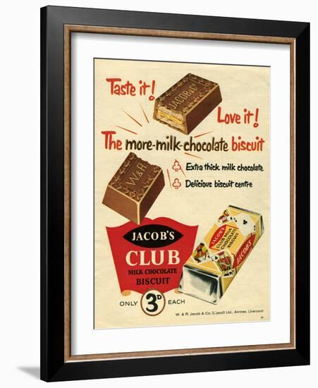 1960s UK Jacob's Magazine Advertisement-null-Framed Giclee Print