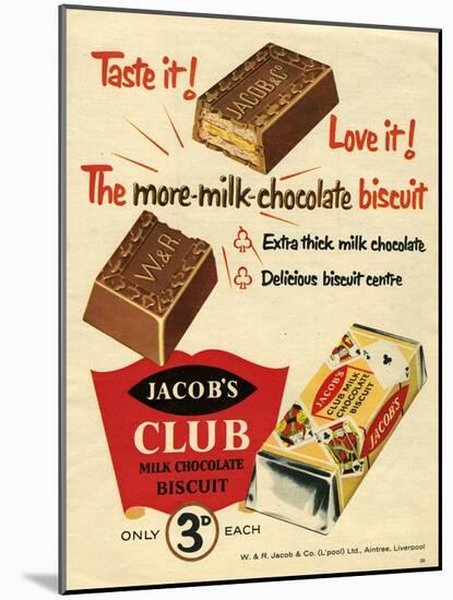 1960s UK Jacob's Magazine Advertisement-null-Mounted Giclee Print