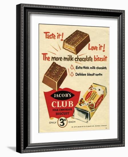 1960s UK Jacob's Magazine Advertisement-null-Framed Giclee Print