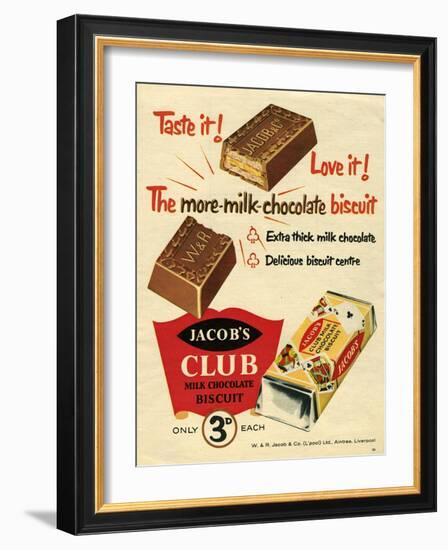 1960s UK Jacob's Magazine Advertisement-null-Framed Giclee Print