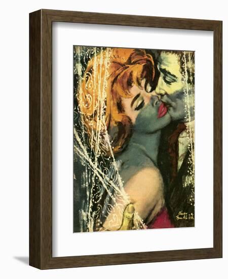 1960s UK Romance Magazine Plate-null-Framed Giclee Print