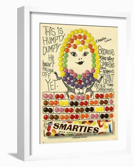 1960s UK Smarties Magazine Advertisement-null-Framed Giclee Print