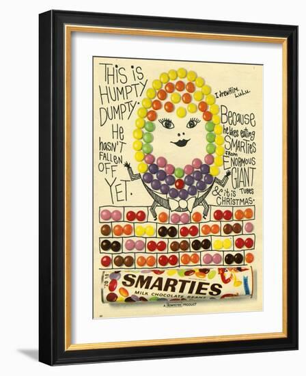 1960s UK Smarties Magazine Advertisement-null-Framed Giclee Print