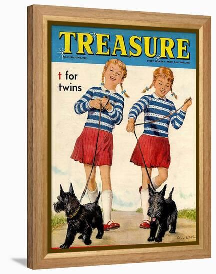 1960s UK Treasure Magazine Cover-null-Framed Premier Image Canvas