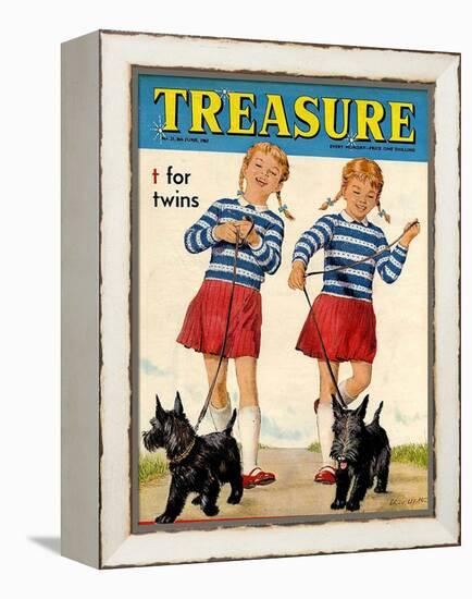 1960s UK Treasure Magazine Cover-null-Framed Premier Image Canvas