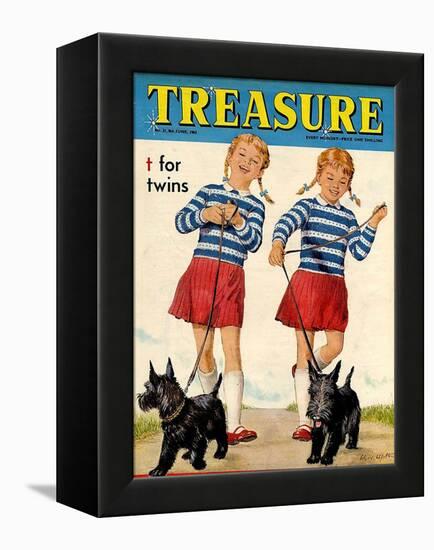 1960s UK Treasure Magazine Cover-null-Framed Premier Image Canvas