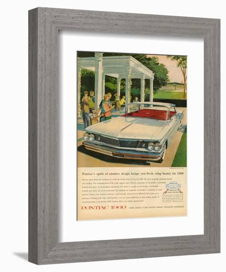 1960s USA Pontiac Magazine Advertisement-null-Framed Giclee Print