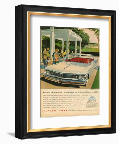 1960s USA Pontiac Magazine Advertisement-null-Framed Giclee Print