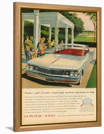 1960s USA Pontiac Magazine Advertisement-null-Framed Premier Image Canvas