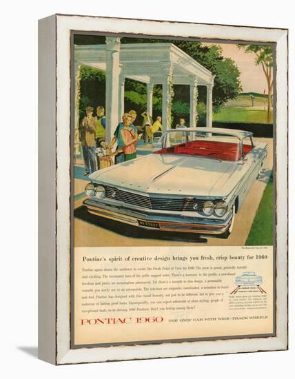 1960s USA Pontiac Magazine Advertisement-null-Framed Premier Image Canvas