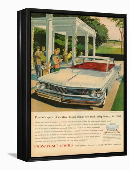 1960s USA Pontiac Magazine Advertisement-null-Framed Premier Image Canvas