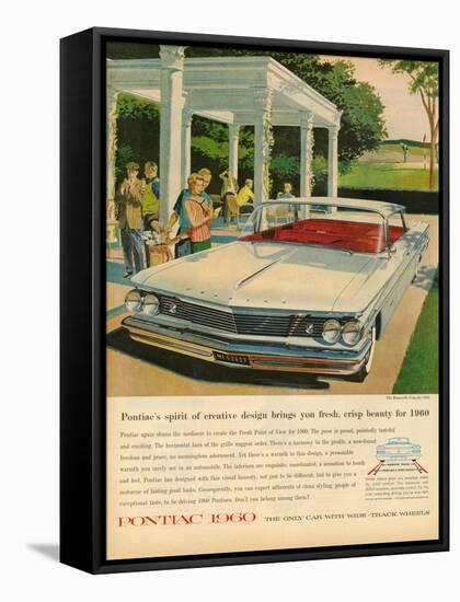 1960s USA Pontiac Magazine Advertisement-null-Framed Premier Image Canvas