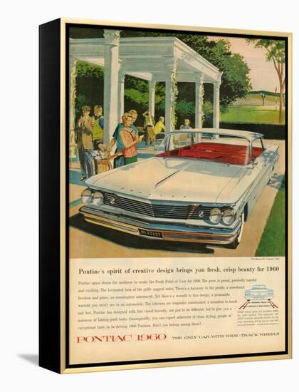 1960s USA Pontiac Magazine Advertisement-null-Framed Premier Image Canvas