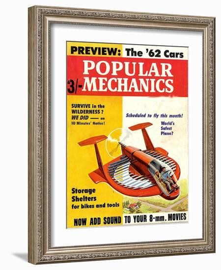 1960s USA Popular Mechanics Magazine Cover-null-Framed Giclee Print