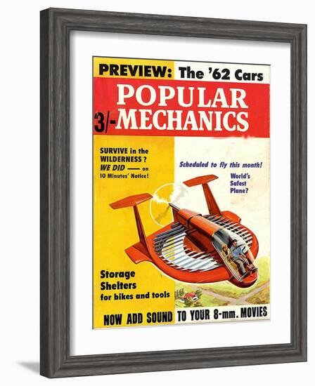 1960s USA Popular Mechanics Magazine Cover-null-Framed Giclee Print
