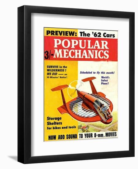 1960s USA Popular Mechanics Magazine Cover-null-Framed Giclee Print