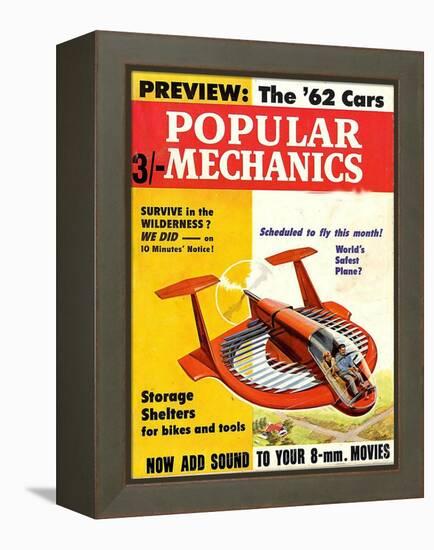 1960s USA Popular Mechanics Magazine Cover-null-Framed Premier Image Canvas