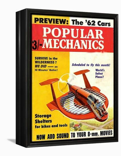 1960s USA Popular Mechanics Magazine Cover-null-Framed Premier Image Canvas