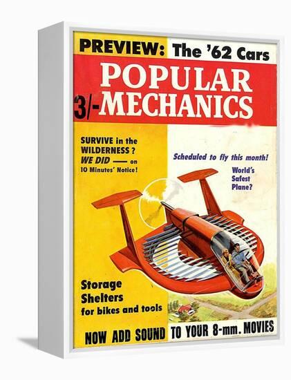 1960s USA Popular Mechanics Magazine Cover-null-Framed Premier Image Canvas