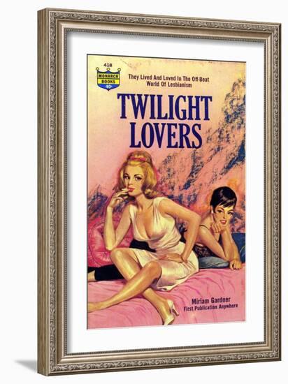 1960s USA Twilight Lovers Book Cover-null-Framed Giclee Print