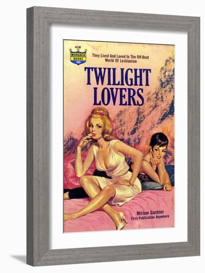 1960s USA Twilight Lovers Book Cover-null-Framed Giclee Print